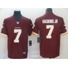 Men's Washington Redskins #7 Dwayne Haskins JR Burgundy Red Team Color Vapor Untouchable Limited Player Football Jersey