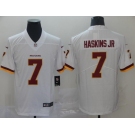 Men's Washington Redskins #7 Dwayne Haskins JR White Vapor Untouchable Limited Player Football Jersey