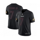 Men's Washington Redskins #7 Dwayne Haskins Limited Black Rush Impact Football Jersey