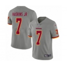 Men's Washington Redskins #7 Dwayne Haskins Limited Gray Inverted Legend Football Jerseys