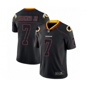 Men's Washington Redskins #7 Dwayne Haskins Limited Lights Out Black Rush Football Jersey