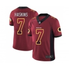 Men's Washington Redskins #7 Dwayne Haskins Limited Red Rush Drift Fashion Football Jersey