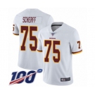 Men's Washington Redskins #75 Brandon Scherff White Vapor Untouchable Limited Player 100th Season Football Jersey