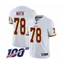 Men's Washington Redskins #78 Wes Martin White Vapor Untouchable Limited Player 100th Season Football Jersey