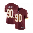 Men's Washington Redskins #90 Montez Sweat Burgundy Red Team Color Vapor Untouchable Limited Player Football Jersey