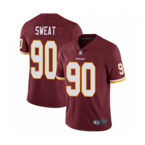 Men's Washington Redskins #90 Montez Sweat Burgundy Red Team Color Vapor Untouchable Limited Player Football Jersey