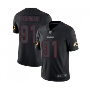 Men's Washington Redskins #91 Ryan Kerrigan Limited Black Rush Impact Football Jersey