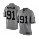 Men's Washington Redskins #91 Ryan Kerrigan Limited Gray Gridiron Football Jersey