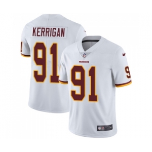 Men's Washington Redskins #91 Ryan Kerrigan White Vapor Untouchable Limited Player Football Jersey