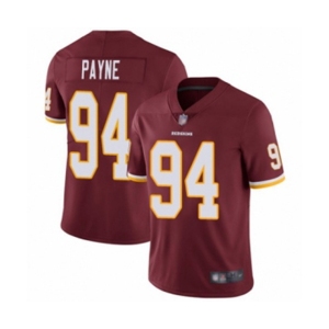 Men's Washington Redskins #94 Da'Ron Payne Burgundy Red Team Color Vapor Untouchable Limited Player Football Jersey