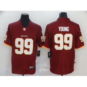 Men's Washington Redskins  #99 Chase Young Red Team Color Vapor Untouchable Limited Player Football Jersey