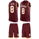 Nike Redskins #8 Kyle Allen Burgundy Red Team Color Men's Stitched NFL Limited Tank Top Suit Jersey