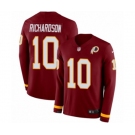 Nike Washington Redskins #10 Paul Richardson Limited Burgundy Therma Long Sleeve NFL Jersey