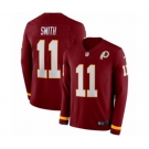 Nike Washington Redskins #11 Alex Smith Limited Burgundy Therma Long Sleeve NFL Jersey