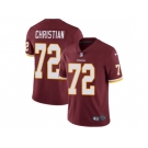 Nike Washington Redskins #72 Geron Christian Burgundy Red Team Color Men Stitched NFL Vapor Untouchable Limited Jersey