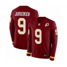 Nike Washington Redskins #9 Sonny Jurgensen Limited Burgundy Therma Long Sleeve NFL Jersey