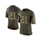 nike nfl jerseys washington redskins #21 taylor army green[nike Limited Salute To Service]