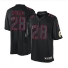 nike nfl jerseys washington redskins #28 green black[nike impact limited]