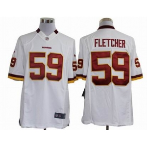 nike nfl jerseys washington redskins #59 fletcher white[nike limited]
