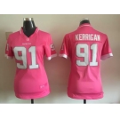 2015 Women Nike Washington Redskins #91 Ryan Kerrigan pink jerseys