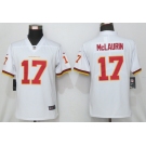 Women New Nike New Washington Red Skins #17 Mclaurin  White 2020 Vapor Untouchable jersey