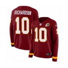 Women Nike Washington Redskins #10 Paul Richardson Limited Burgundy Therma Long Sleeve NFL Jersey