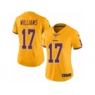 Women Nike Washington Redskins #17 Doug Williams Limited Gold Rush Vapor Untouchable NFL Jersey