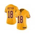 Women Nike Washington Redskins #18 Josh Doctson Limited Gold Rush Vapor Untouchable NFL Jersey