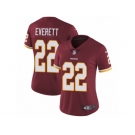 Women Nike Washington Redskins #22 Deshazor Everett Burgundy Red Team Color Vapor Untouchable Limited Player NFL Jersey