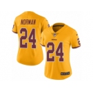 Women Nike Washington Redskins #24 Josh Norman Limited Gold Rush Vapor Untouchable NFL Jersey