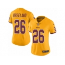 Women Nike Washington Redskins #26 Bashaud Breeland Limited Gold Rush Vapor Untouchable NFL Jersey