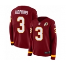 Women Nike Washington Redskins #3 Dustin Hopkins Limited Burgundy Therma Long Sleeve NFL Jersey