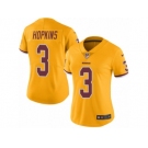 Women Nike Washington Redskins #3 Dustin Hopkins Limited Gold Rush Vapor Untouchable NFL Jersey