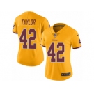 Women Nike Washington Redskins #42 Charley Taylor Limited Gold Rush Vapor Untouchable NFL Jersey