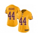 Women Nike Washington Redskins #44 John Riggins Limited Gold Rush Vapor Untouchable NFL Jersey