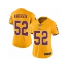 Women Nike Washington Redskins #52 Ryan Anderson Limited Gold Rush Vapor Untouchable NFL Jersey