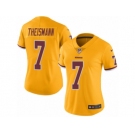 Women Nike Washington Redskins #7 Joe Theismann Limited Gold Rush Vapor Untouchable NFL Jersey