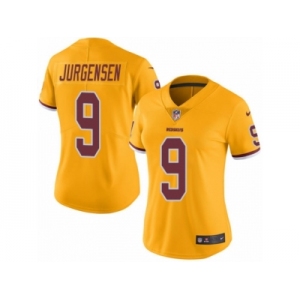 Women Nike Washington Redskins #9 Sonny Jurgensen Limited Gold Rush Vapor Untouchable NFL Jersey