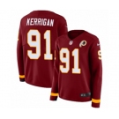 Women Nike Washington Redskins #91 Ryan Kerrigan Limited Burgundy Therma Long Sleeve NFL Jersey