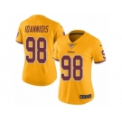 Women Nike Washington Redskins #98 Matthew Ioannidis Limited Gold Rush Vapor Untouchable NFL Jersey