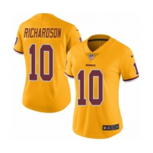 Women's Nike Washington Redskins #10 Paul Richardson Limited Gold Rush Vapor Untouchable NFL Jersey
