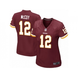 Women's Nike Washington Redskins #12 Colt McCoy Game Burgundy Red Team Color NFL Jersey