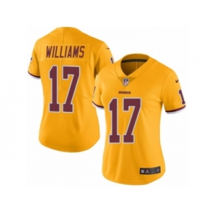 Women's Nike Washington Redskins #17 Doug Williams Limited Gold Rush NFL Jersey