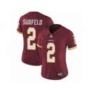 Women's Nike Washington Redskins #2 Nate Sudfeld Vapor Untouchable Limited Burgundy Red Team Color NFL Jersey