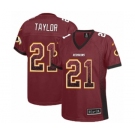 Women's Nike Washington Redskins #21 Sean Taylor Elite Burgundy Red Drift Fashion NFL Jersey