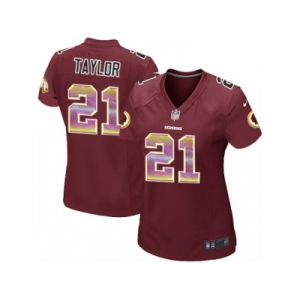 Women's Nike Washington Redskins #21 Sean Taylor Limited Burgundy Red Strobe NFL Jersey