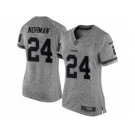 Women's Nike Washington Redskins #24 Josh Norman Limited Gray Gridiron NFL Jersey