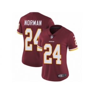 Women's Nike Washington Redskins #24 Josh Norman Vapor Untouchable Limited Burgundy Red Team Color NFL Jersey