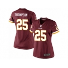 Women's Nike Washington Redskins #25 Chris Thompson Limited Burgundy Red Team Color NFL Jersey