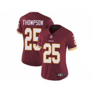 Women's Nike Washington Redskins #25 Chris Thompson Vapor Untouchable Limited Burgundy Red Team Color NFL Jersey